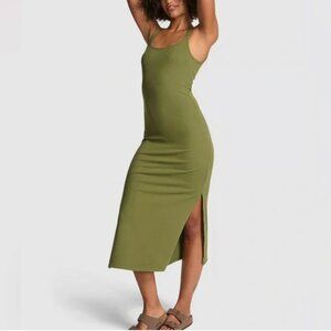 PINK Victoria's Secret Ribbed Midi Tank Dress